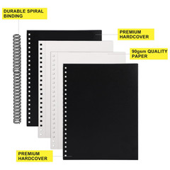 Hardcover Sketchbook | 8.5×11 | 80 Sheets | Drawing Book for Artists & Students