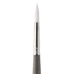 Perla Series 1430 Short Handle Round Artist Watercolor Brush, 0, White Toray …
