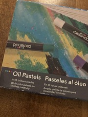 Crelando Oil Pastels 48 Count Multicolor Art Set Boxed Drawing Craft Supplies