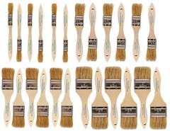 – Chip Brush – Paint Brush Set – 24 Pack – Natural China Bristle Paintbrush S…