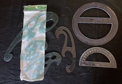 Drafting Templates: Helix French Curve; PIckett C9; Alvin P-238-8; Sterling 582