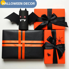Black Wrapping Paper 15″x390″, Kraft 15 x 390 Inch,