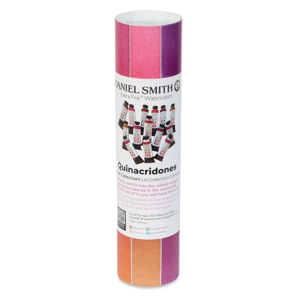 Extra Fine Watercolor – Set of 14, Quinacridones Collection, 15 ml Tubes