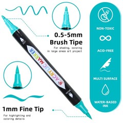 MARKERS SET Dual Tip Acrylic Paint Marker 108 Colors TBC THE BEST CRAFTS