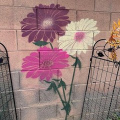 Large Flower Stencils Painting on Wood Reusable Floral Wall Stencil Templates…