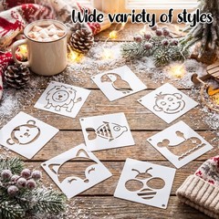 100 Pcs Small Stencils for Crafts, 2 Inch Reusable Cute Stencils for Painting…