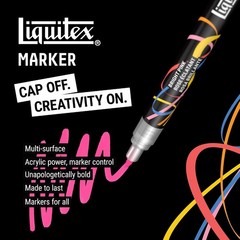Liquitex Acrylic Paint Markers, Set of 3, Accent Colors, 2mm Nibs