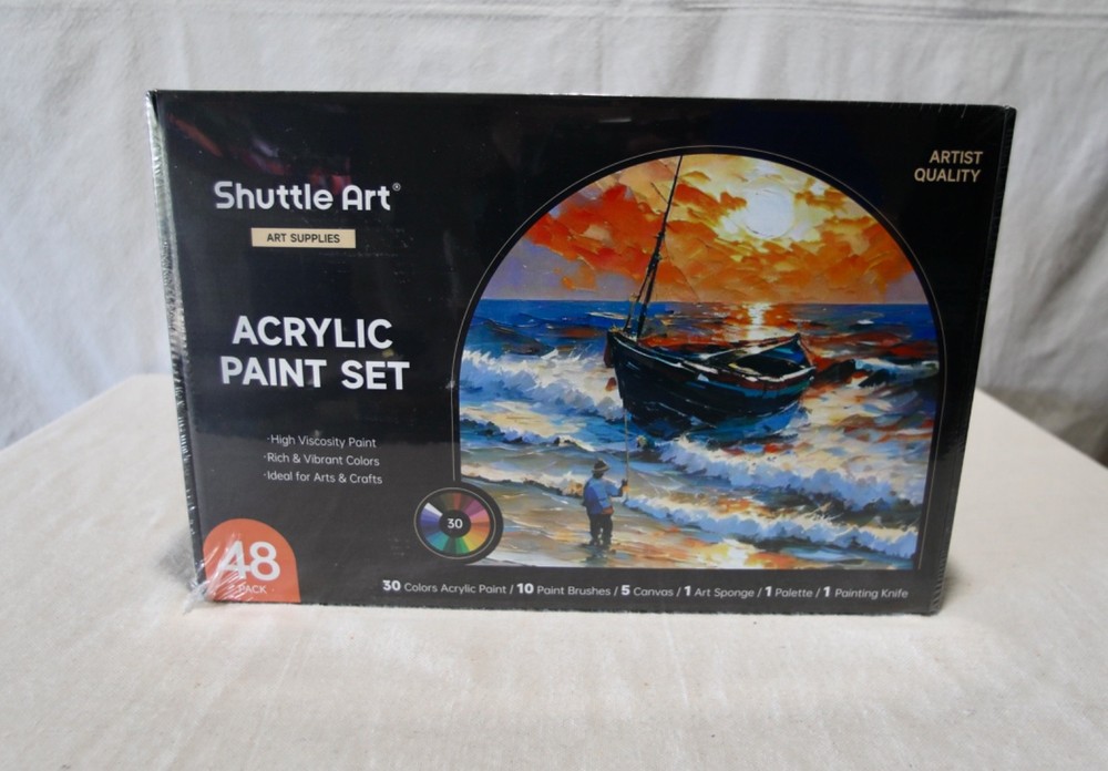 Shuttle Art 48 Pack Acrylic Paint Set