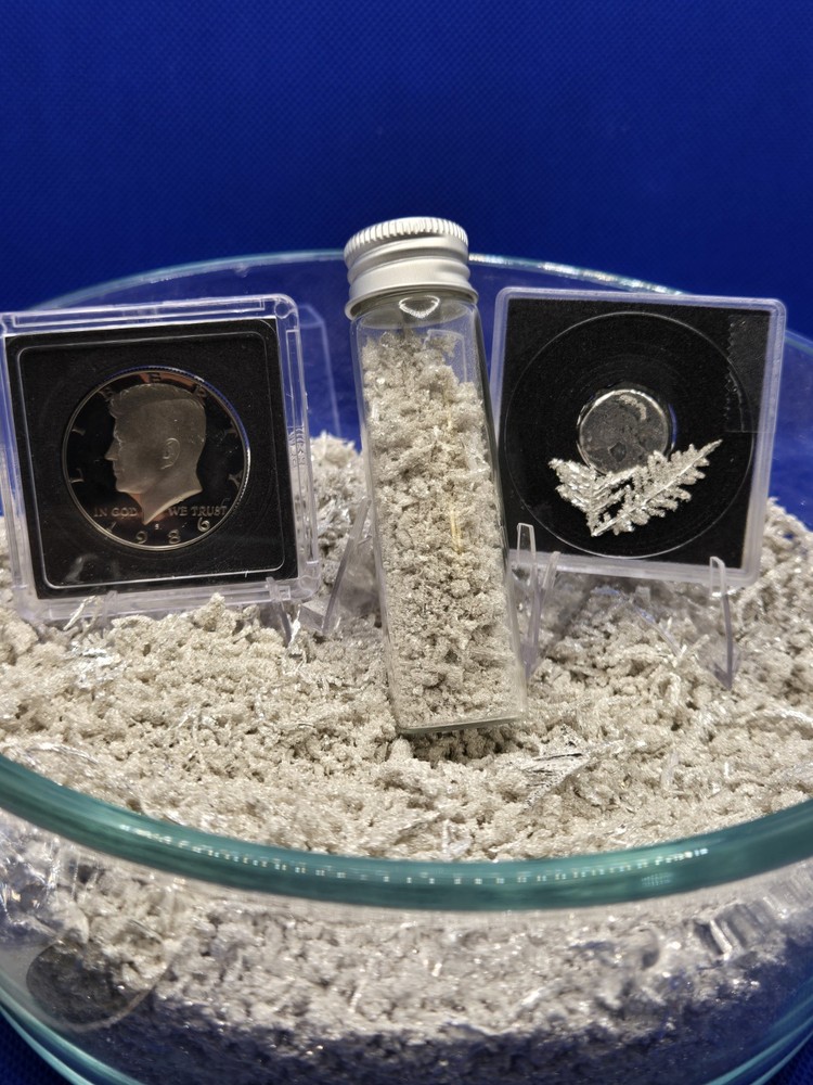 ❄️Pure Silver Bullion 1 Troy Oz .9999 Pure Fine Silver Crystal -“Double Refine”