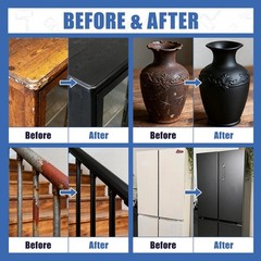Black Multi Surface Paint 5oz Matte Finish Acrylic Quick Dry Interior Exterior