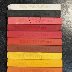 Vintage Conte Carres Decor 24 Pastels Colors VHTF Complete