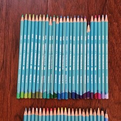 47 Derwent Watercolour Pencils Watercolor Colored Pencils England Light Blue