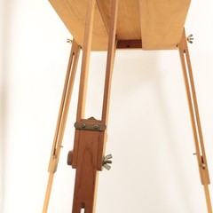 Mabef M22 Art Easel & Tray Italy Oil Painting Wood Folding Art Tool Packable EUC