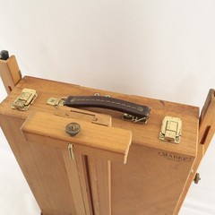 Mabef M22 Art Easel & Tray Italy Oil Painting Wood Folding Art Tool Packable EUC
