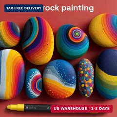 ARTISTRO 72 Precision Dual-Tip Acrylic Paint Markers – Paint Pens Set with Dot &