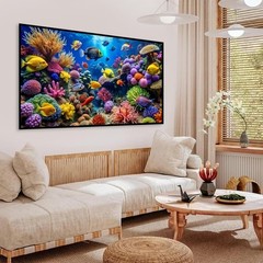 5D Fish Diamond Art Kits for Adults, DIY Large Size Marine Life Diamond Painting