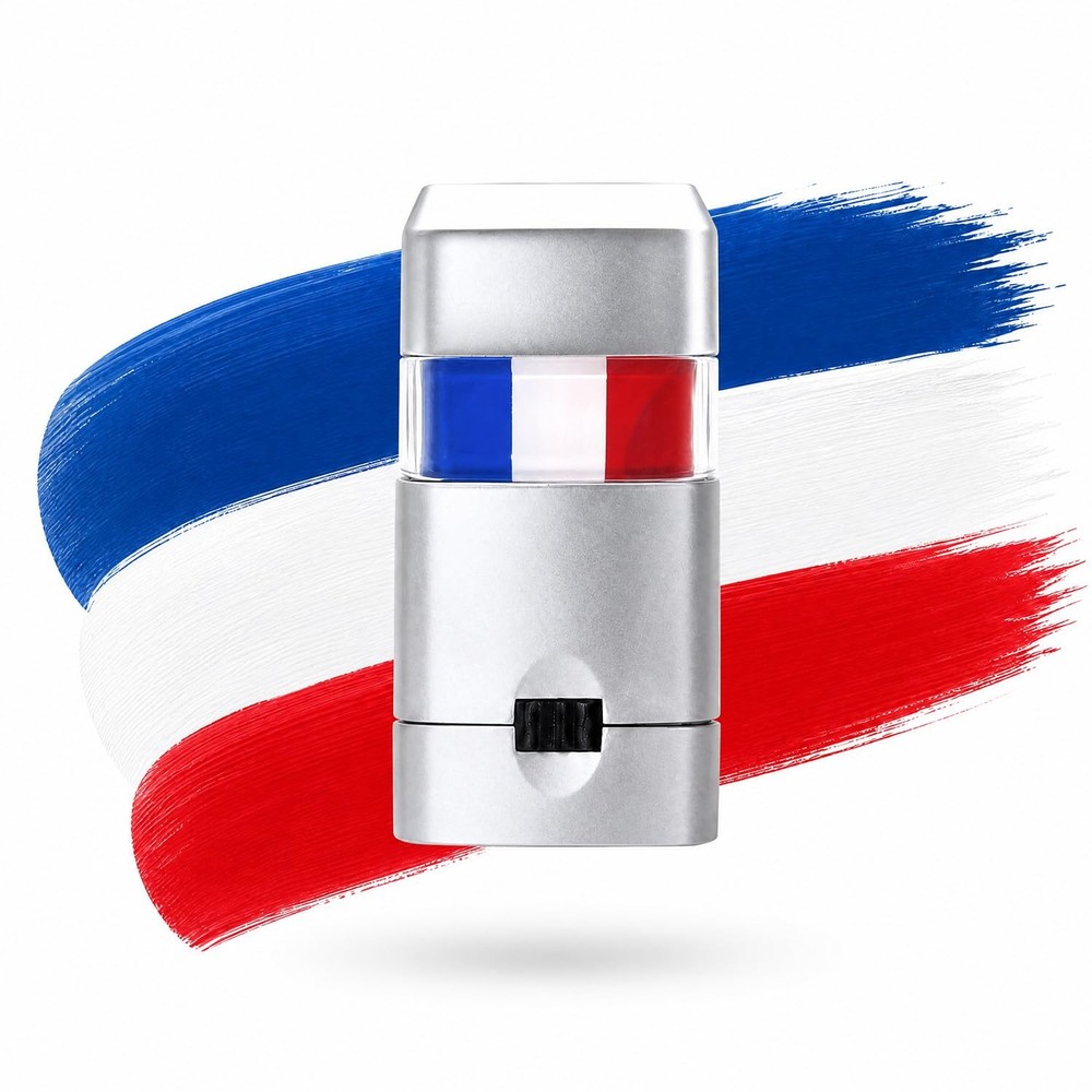 Wimarn Red White Blue Face Paint Stick