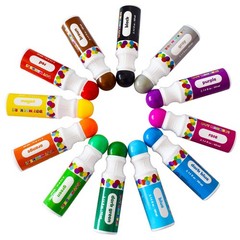 Dot Markers Bingo Daubers – 12 Washable Paint Dotters for Kids’ Art & Crafts