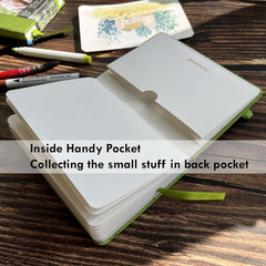 Watercolor Sketchbook, 7.5X5, 140 LB, 300GSM, 100% Cotton Paper, Cold Press, 24