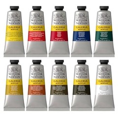 Acrylic Paint Set 10 Tubes 60ml Each Kit for Canvas Paper Wood Board
