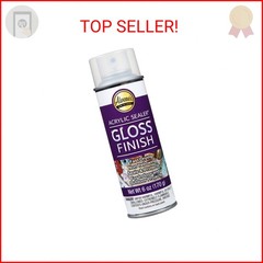 Aleene’s 26412 Spray Gloss Finish, 6 Oz Acrylic Sealer, Original Version, Clear
