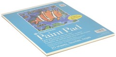 Strathmore (27-209 100 Series Youth Paint Pad, 9 by 12″, 20 Sheets, White, 9×12