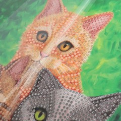 CraftBuddyUS CCK-A127: “Cat Portrait” Crystal Art Card 18 x 18cm