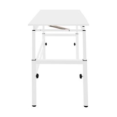 Adjustable Tilting Drawing Table 120 × 60 cm White Drafting Desk