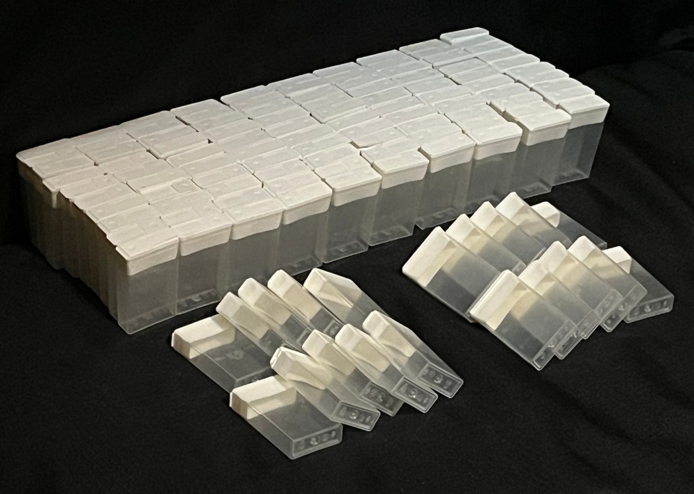 MEGA LOT BEADSMITH CLEAR PLASTIC TIC TAC FLIPTOP CONTAINER STORAGE BEADS JEWELRY