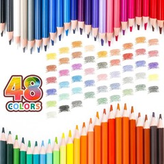 48-Count Erasable Colored Pencils with Erasers – Vibrant & Smooth Colors for …