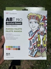 Tombow ABT PRO Alcohol-Based Art Markers, Manga Set 12 Pack