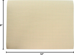 Graph Paper, 1/4 Inch Rule, 9 X 12 Inches, Manila, 500 Sheets