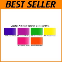 Neon Airbrush Paint Set, Fluorescent Colors