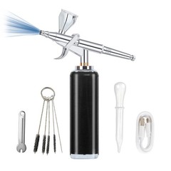 High air Flow Airbrush Kit,Portable Airbrush Compressor, Rechargeable Cordles…