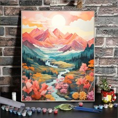 Paint By Numbers Kit For Adults Beginner, 16 X 20 Inches, Colorful Valley