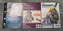 Derwent Pastel Paper, Toned Paper & Watercolour Paper A4 Pads