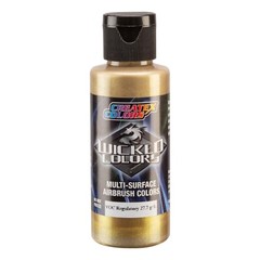 Createx Wicked Colors W373-02 Actress Gold Metallic 2oz. For Airbrush Paint