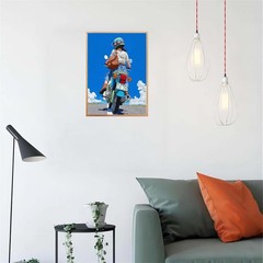 Motorbike Girl DIY Paint by Numbers Kit for Adults Relaxing Home Decor Art Set