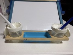 Double-Sided Tabletop Art Easel Dry-Erase Board, Chalkboard, New Roll Of Paper