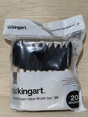Set Of 20 – 2 Inch KingArt Foam Paint Brushes