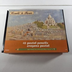 Lot of 48 Vintage Conte a Paris Professional Grade Pastel Colored Pencils 1355