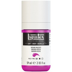 Magenta Soft Body Acrylic Paint 2 Oz Pure Pigments Archival Quality Safe for Use