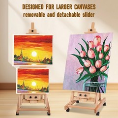 Painting Easel for 20 inches (D) x 17 (W) x 67 (H), Log Color