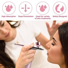 Rechargeable Cordless Airbrush Compressor Kit Portable Handheld Airbrush Gun Set