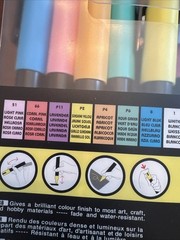 Uni-Posca Paint Marker – Soft Colors – Set of 8 – PC-3M – Read