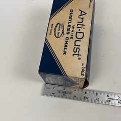 Binney & Smith Anti-Dust White Dustless Chalk Non-Toxic DISPLAY ONLY EMPTY
