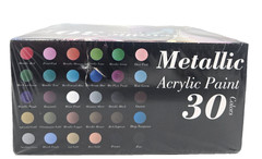 Metallic Acrylic Paint Colors, 1 fl oz Each, (30 Count)
