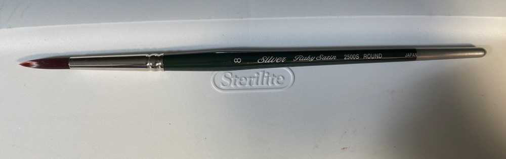 Silver Ruby Satin 2500S #8 Round Artist Brush