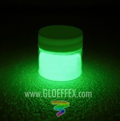 Green Glow in the Dark Phosphorescent Powder- 1/2 oz – No UV Light Needed!