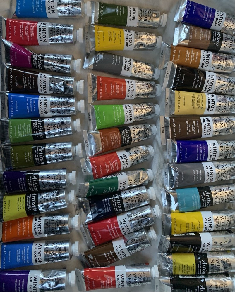 Winsor & Newton Winton Oil Colour Paint lot Of 100 Tubes 37 ml